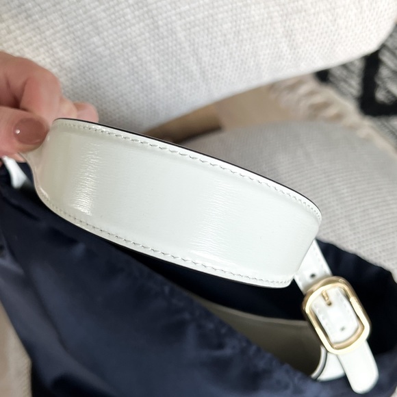 Prada Triangle-Logo Woven Cleo Shoulder Bag - Picture 9 of 15